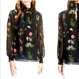 Ted Baker Taalia Florence Floral Blouse 2/Small